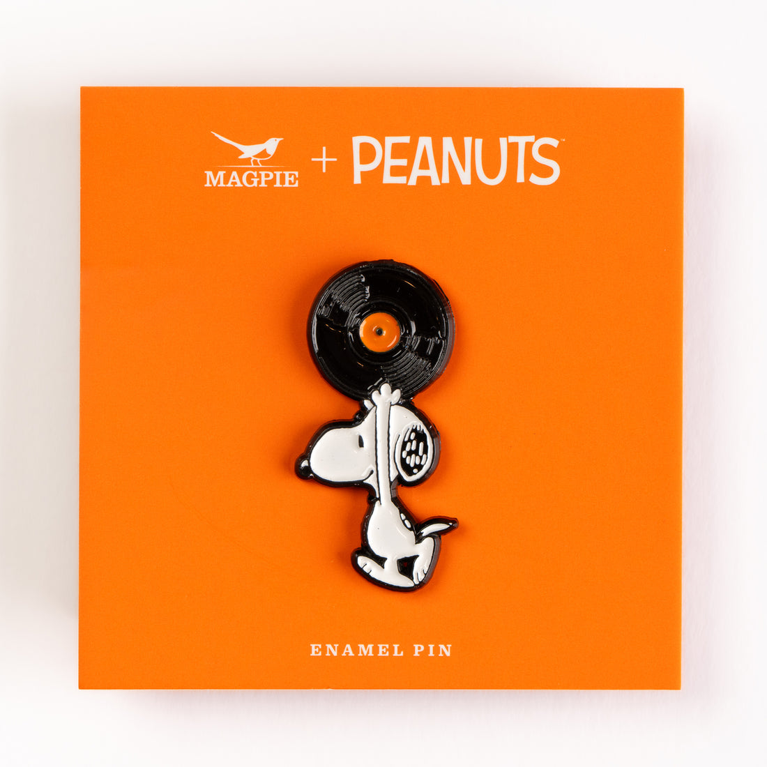 Peanuts Enamel Pin - Record