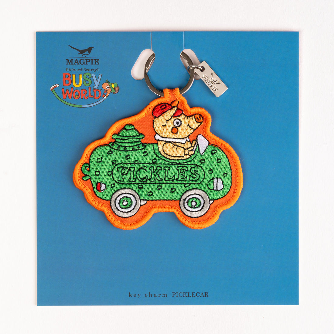 Magpie x Richard Scarry Picklecar Key Charm