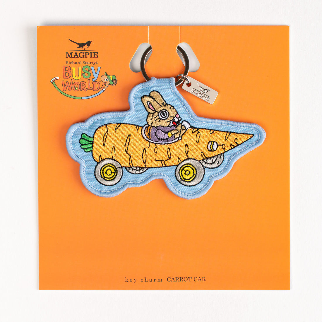 Magpie x Richard Scarry Carrot Car Key Charm