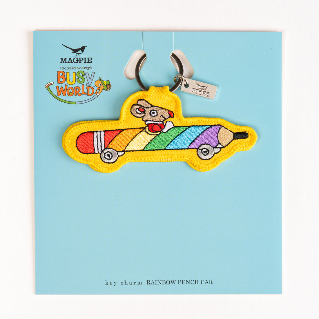 Magpie x Richard Scarry Rainbow Pencilcar Key Charm