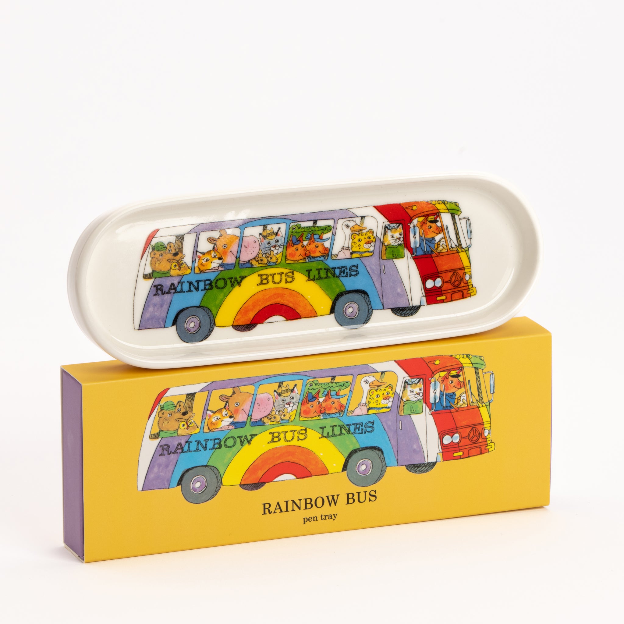 Magpie x Richard Scarry Rainbow Bus Pen Tray