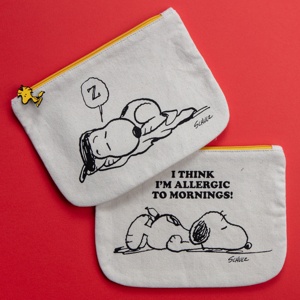 Peanuts Allergic to Mornings Pouch