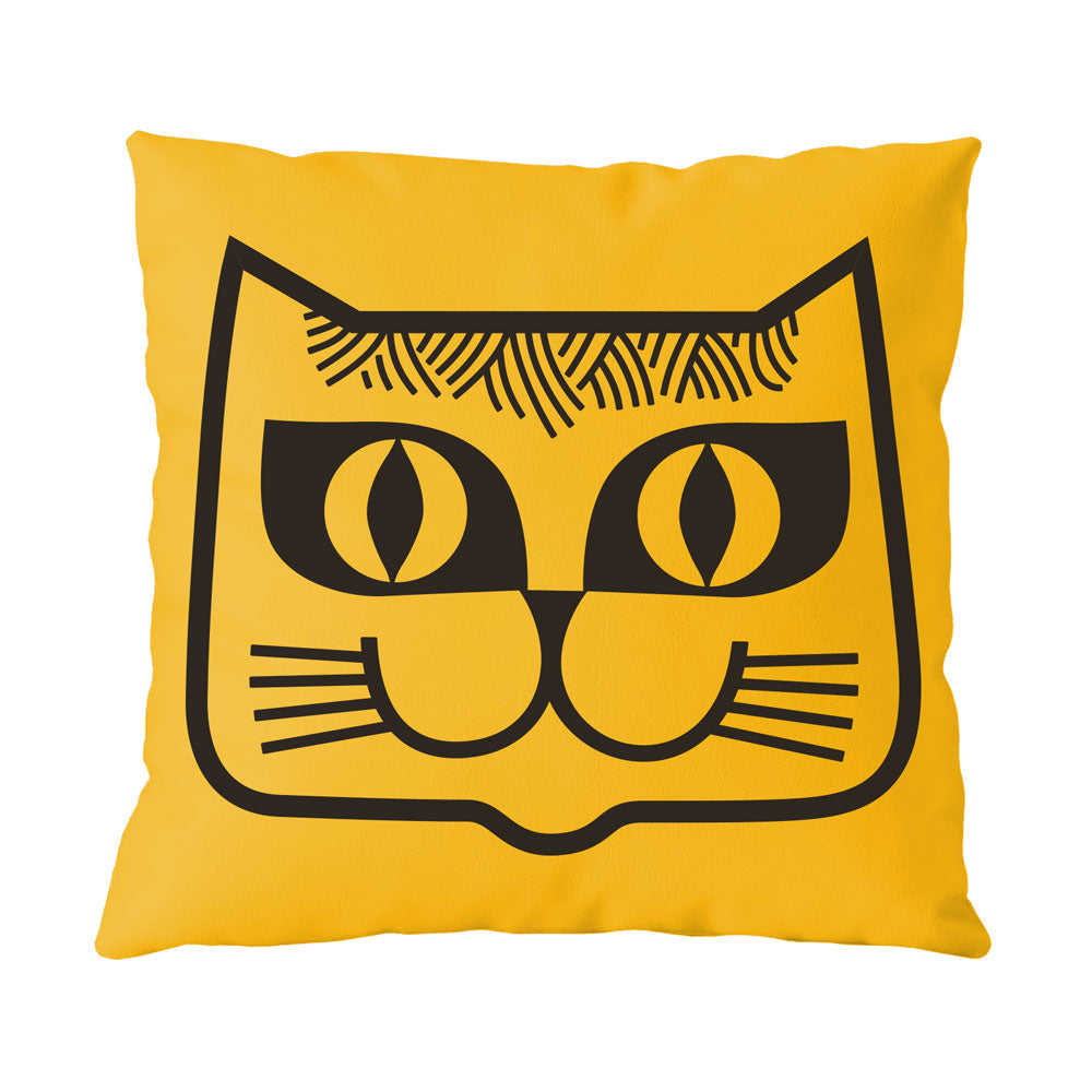 Magpie x Hornsea Cushion Cat - Yellow