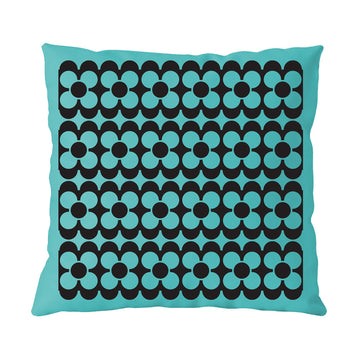 Magpie x Hornsea Cushion Repeat Flower - Teal