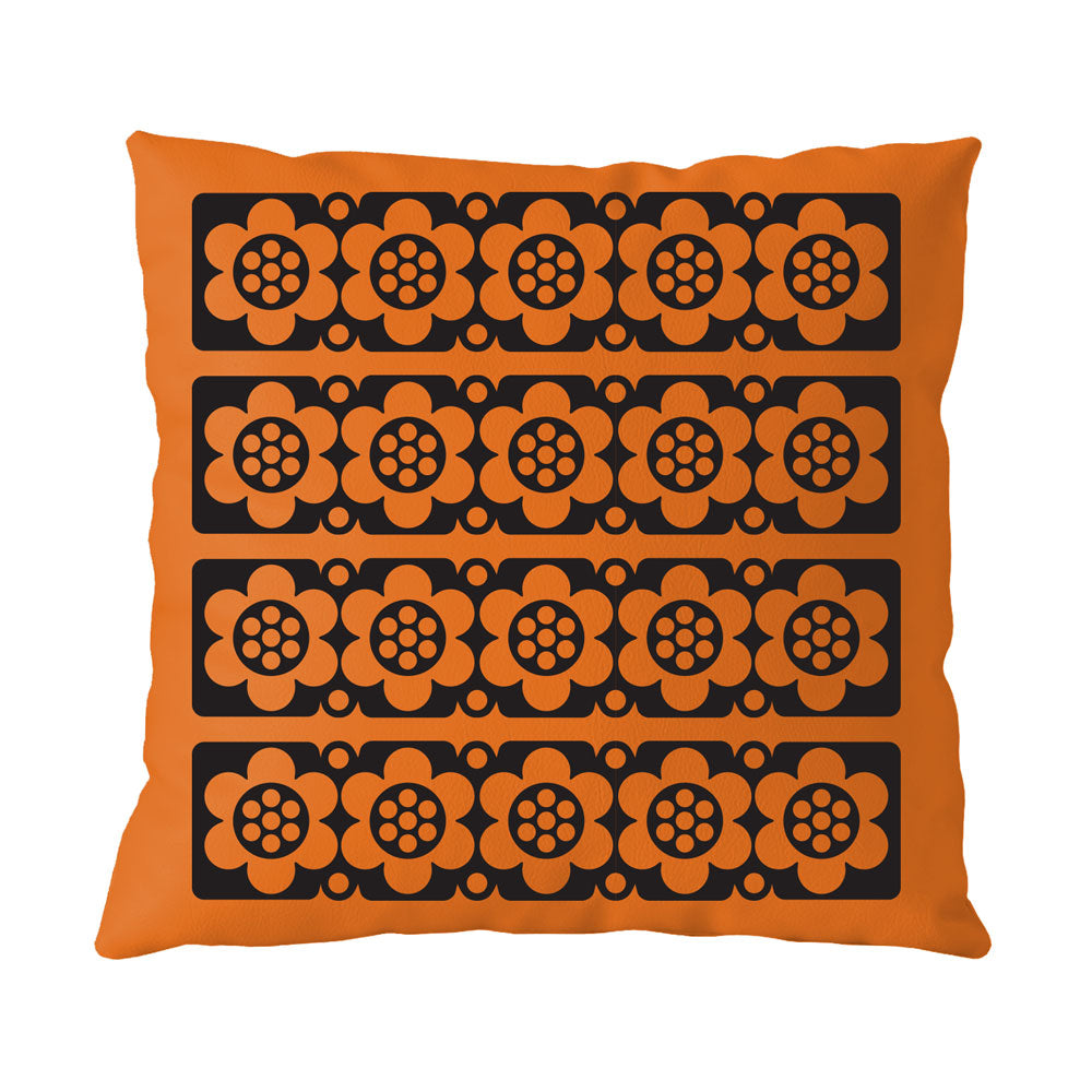 Magpie x Hornsea Cushion Geo Flower - Orange