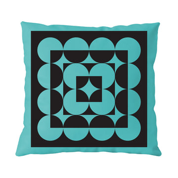 Magpie x Hornsea Cushion Squarcles - Teal