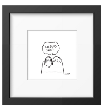 Peanuts Good Grief Framed Print