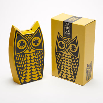 Magpie x Hornsea Owl Moneybox - Yellow